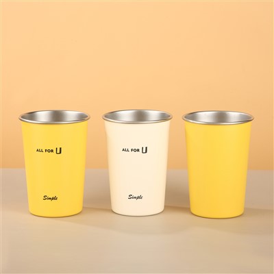 304 Icyuma kitagira umuyonga {{1} Cup Igikombe cyamazi
